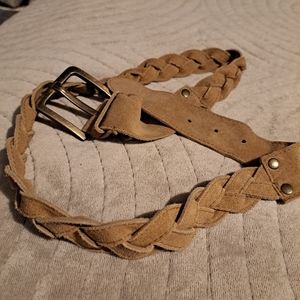 Pistil Tan Suede Belt